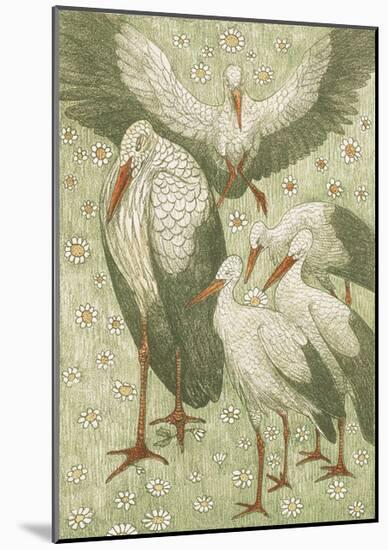 Stork Gather-Theo van Hoytema-Mounted Premium Giclee Print