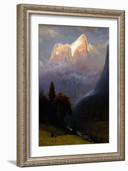 Storm Among the Alps, C.1856-Albert Bierstadt-Framed Giclee Print