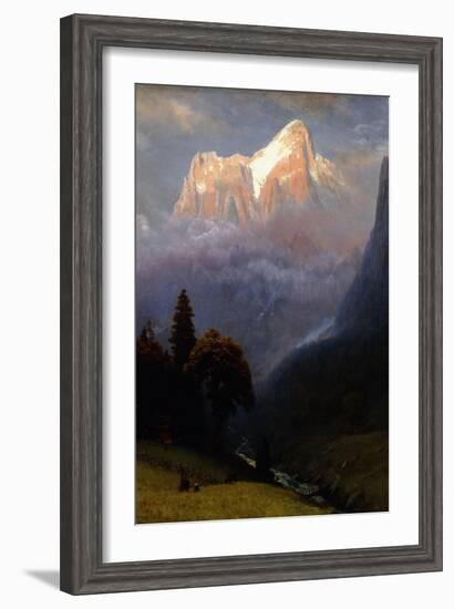 Storm Among the Alps, C.1856-Albert Bierstadt-Framed Giclee Print