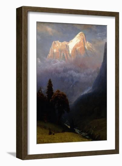 Storm Among the Alps, C.1856-Albert Bierstadt-Framed Giclee Print