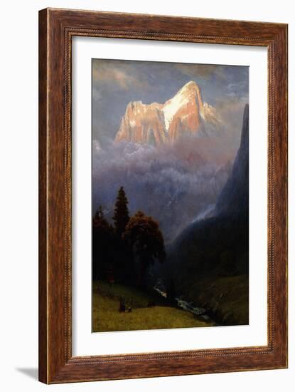 Storm Among the Alps, C.1856-Albert Bierstadt-Framed Giclee Print