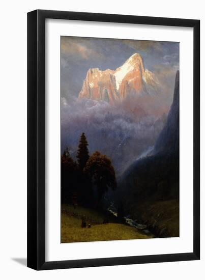 Storm Among the Alps, C.1856-Albert Bierstadt-Framed Giclee Print