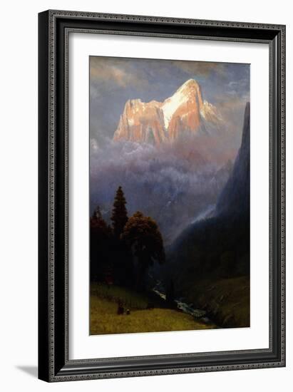 Storm Among the Alps, C.1856-Albert Bierstadt-Framed Giclee Print