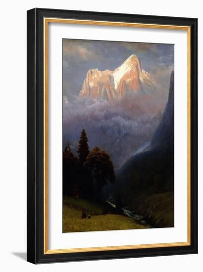 Storm Among the Alps, C.1856-Albert Bierstadt-Framed Giclee Print