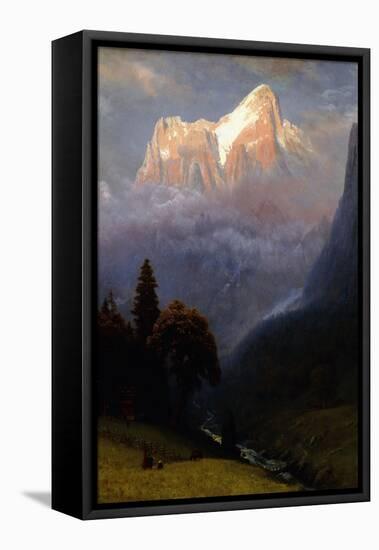 Storm Among the Alps, C.1856-Albert Bierstadt-Framed Premier Image Canvas