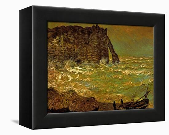 Storm at Etretat, 1883-Claude Monet-Framed Premier Image Canvas