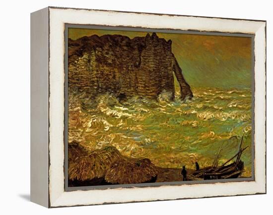 Storm at Etretat, 1883-Claude Monet-Framed Premier Image Canvas