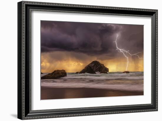 Storm at Face Rock1-Darren White Photography-Framed Photographic Print