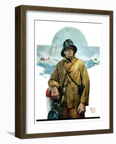 "Storm at Sea,"November 6, 1926-Edgar Franklin Wittmack-Framed Giclee Print