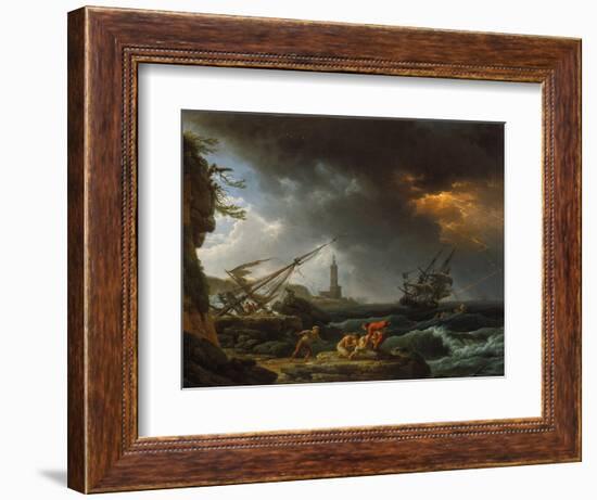 Storm at Sea-Claude Joseph Vernet-Framed Giclee Print