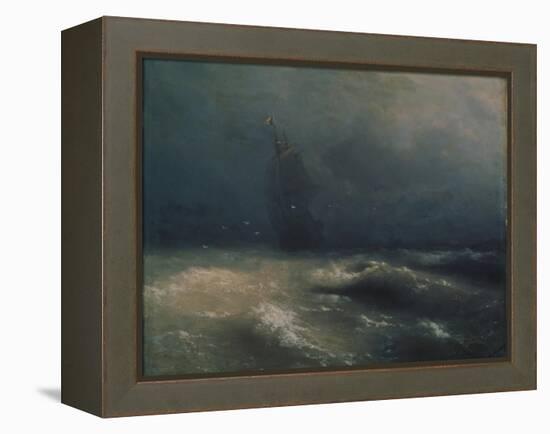 Storm at the Seashore by Nice, 1885-Ivan Konstantinovich Aivazovsky-Framed Premier Image Canvas