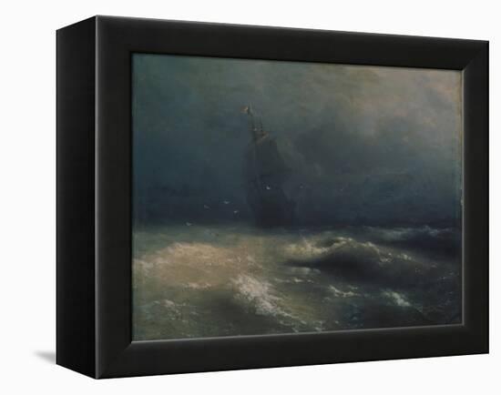 Storm at the Seashore by Nice, 1885-Ivan Konstantinovich Aivazovsky-Framed Premier Image Canvas