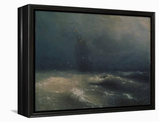 Storm at the Seashore by Nice, 1885-Ivan Konstantinovich Aivazovsky-Framed Premier Image Canvas