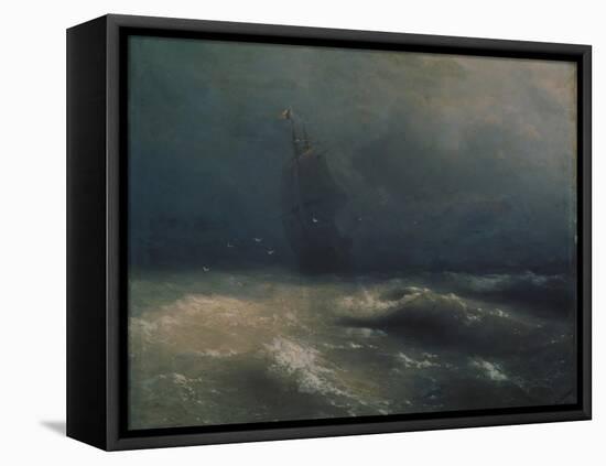 Storm at the Seashore by Nice, 1885-Ivan Konstantinovich Aivazovsky-Framed Premier Image Canvas