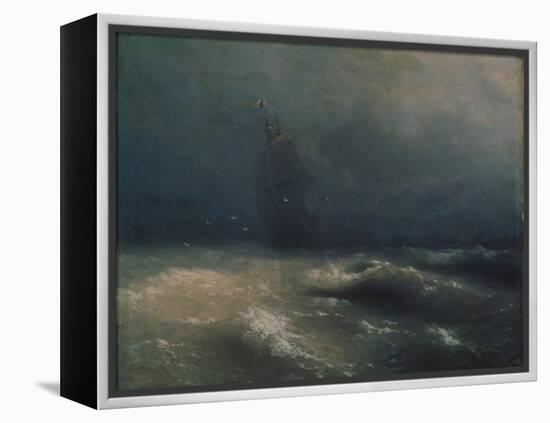 Storm at the Seashore by Nice, 1885-Ivan Konstantinovich Aivazovsky-Framed Premier Image Canvas