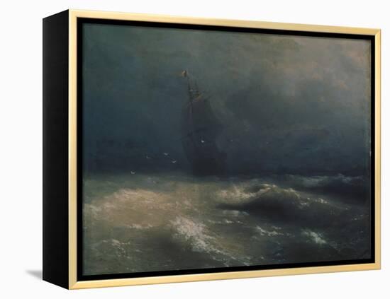 Storm at the Seashore by Nice, 1885-Ivan Konstantinovich Aivazovsky-Framed Premier Image Canvas