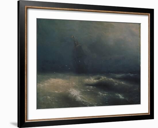 Storm at the Seashore by Nice, 1885-Ivan Konstantinovich Aivazovsky-Framed Giclee Print