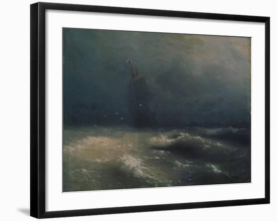 Storm at the Seashore by Nice, 1885-Ivan Konstantinovich Aivazovsky-Framed Giclee Print