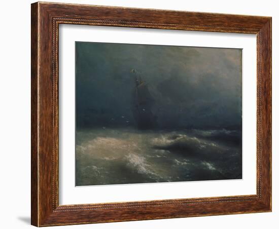 Storm at the Seashore by Nice, 1885-Ivan Konstantinovich Aivazovsky-Framed Giclee Print