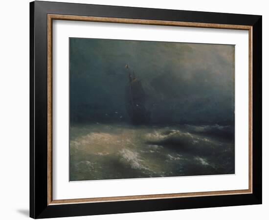 Storm at the Seashore by Nice, 1885-Ivan Konstantinovich Aivazovsky-Framed Giclee Print