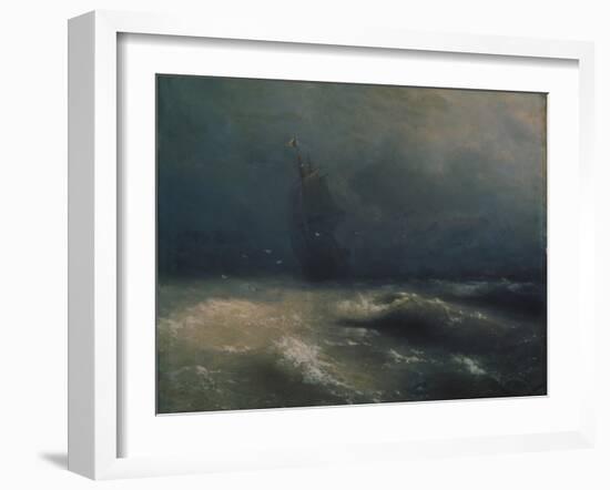 Storm at the Seashore by Nice, 1885-Ivan Konstantinovich Aivazovsky-Framed Giclee Print