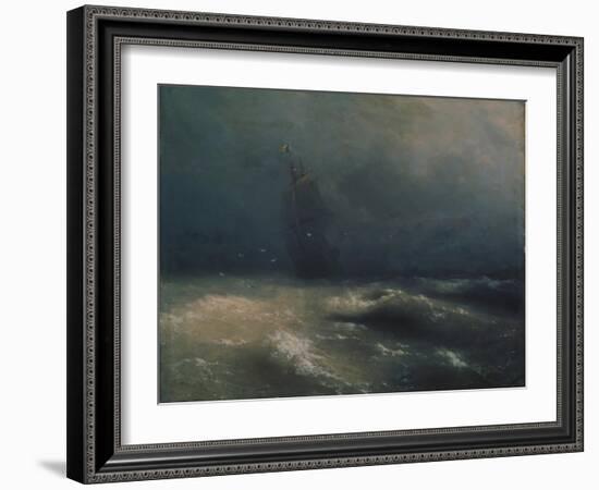 Storm at the Seashore by Nice, 1885-Ivan Konstantinovich Aivazovsky-Framed Giclee Print