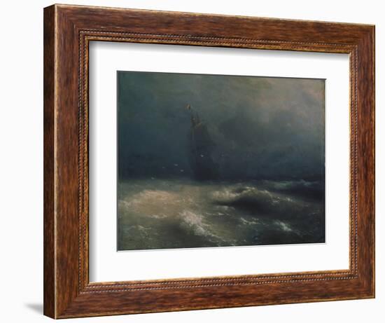 Storm at the Seashore by Nice, 1885-Ivan Konstantinovich Aivazovsky-Framed Giclee Print