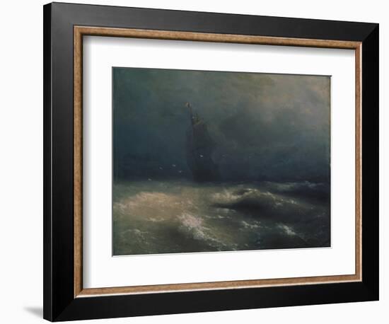 Storm at the Seashore by Nice, 1885-Ivan Konstantinovich Aivazovsky-Framed Giclee Print