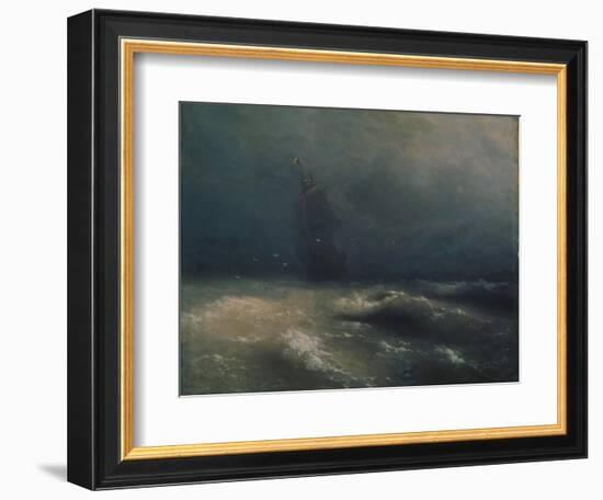 Storm at the Seashore by Nice, 1885-Ivan Konstantinovich Aivazovsky-Framed Giclee Print