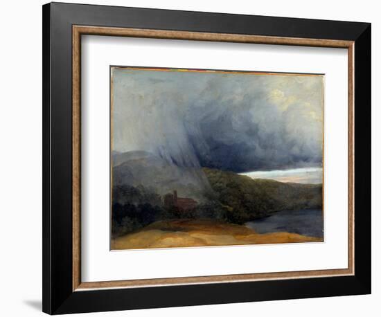 Storm by a Lake. Pierre-Henri De Valenciennes (1750-1819), 18Th Century. Dim: 0,39 X 0,52M.-Pierre Henri de Valenciennes-Framed Giclee Print