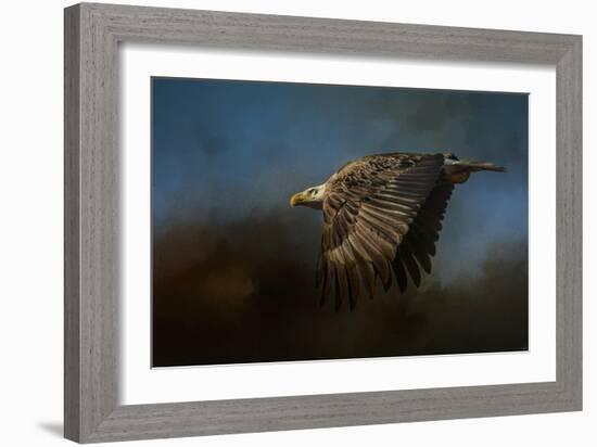 Storm Chaser Bald Eagle-Jai Johnson-Framed Giclee Print