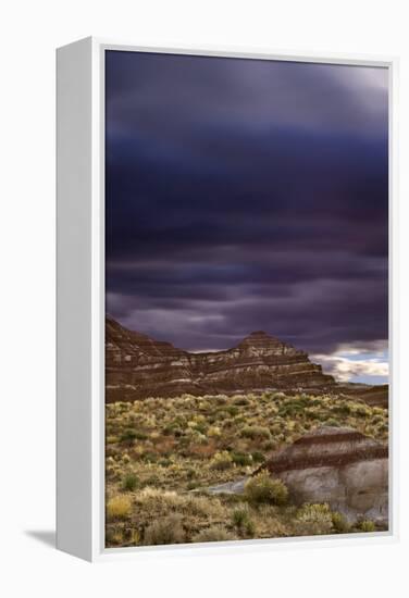Storm Clouds Move Over The Sandstone Desert Formations Near Page, Arizona-Jay Goodrich-Framed Premier Image Canvas
