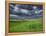 Storm Clouds over Agricultural Wheat Field, Tuscany, Italy-Adam Jones-Framed Premier Image Canvas