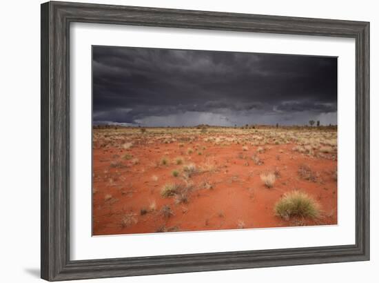 Storm Clouds Over Desert-Robbie Shone-Framed Photographic Print