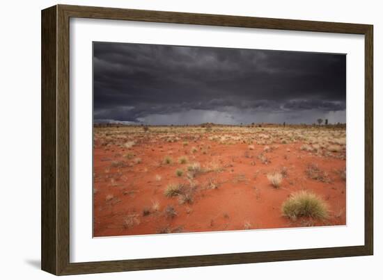 Storm Clouds Over Desert-Robbie Shone-Framed Photographic Print