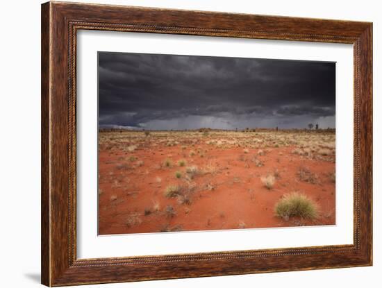 Storm Clouds Over Desert-Robbie Shone-Framed Photographic Print