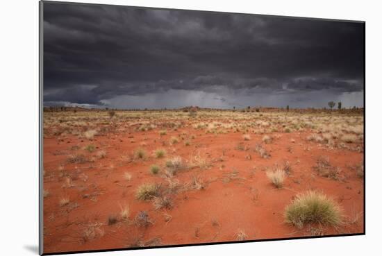 Storm Clouds Over Desert-Robbie Shone-Mounted Photographic Print