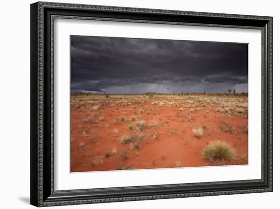 Storm Clouds Over Desert-Robbie Shone-Framed Photographic Print