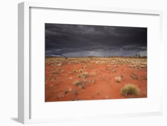 Storm Clouds Over Desert-Robbie Shone-Framed Photographic Print