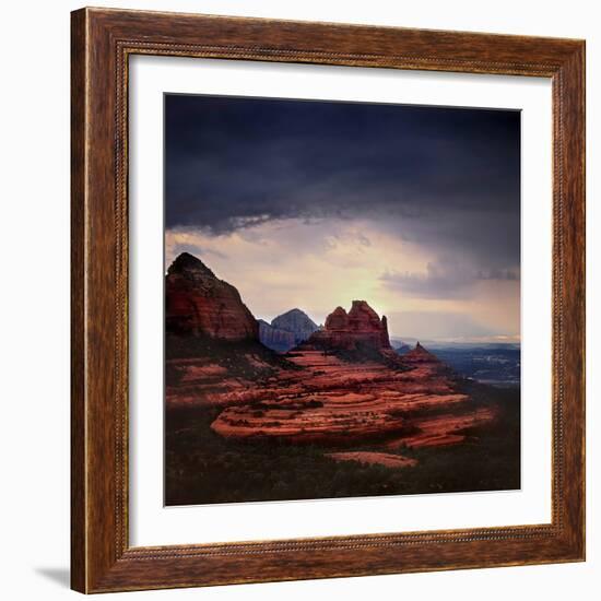 Storm Clouds over Sedona-Jody Miller-Framed Photographic Print