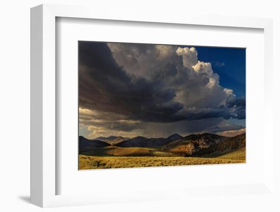 Storm clouds rolling in at sunset, White Mountains, Inyo National Forest, California-Adam Jones-Framed Photographic Print