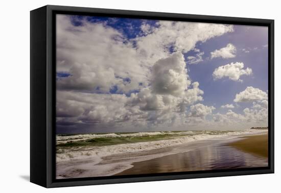 Storm Coming, Eastern Florida Coast, Atlantic Ocean, Jupiter, Florida-Rob Sheppard-Framed Premier Image Canvas