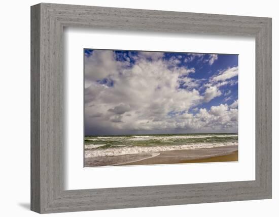 Storm Coming In, Eastern Florida Coast, Atlantic Ocean, Near Jupiter-Rob Sheppard-Framed Photographic Print