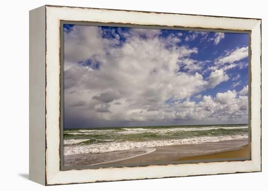 Storm Coming In, Eastern Florida Coast, Atlantic Ocean, Near Jupiter-Rob Sheppard-Framed Premier Image Canvas