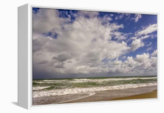 Storm Coming In, Eastern Florida Coast, Atlantic Ocean, Near Jupiter-Rob Sheppard-Framed Premier Image Canvas