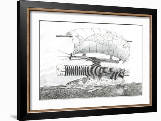 Storm Creators Great Australian Bight, 2023, (Ink and Pencil on Paper)-Vincent Alexander Booth-Framed Giclee Print