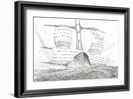 Storm Creators Lagua De Poopo, 2023, (Ink and Pencil on Paper)-Vincent Alexander Booth-Framed Giclee Print