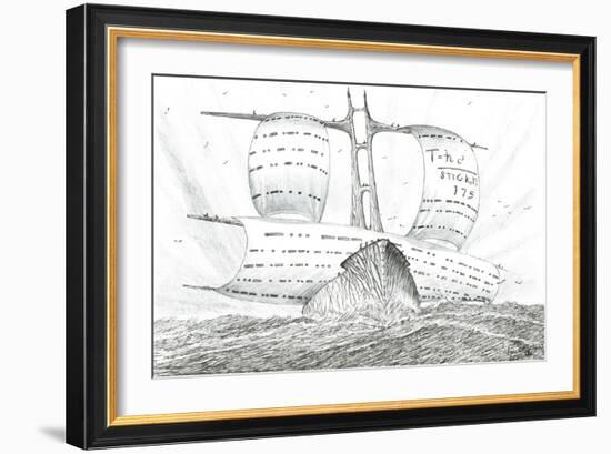 Storm Creators Lagua De Poopo, 2023, (Ink and Pencil on Paper)-Vincent Alexander Booth-Framed Giclee Print