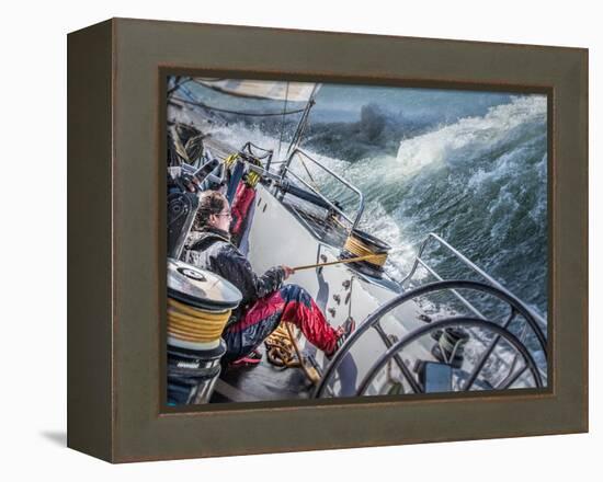 Storm in San Francisco Bay-Michael Delman-Framed Premier Image Canvas