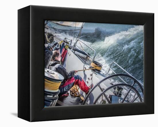 Storm in San Francisco Bay-Michael Delman-Framed Premier Image Canvas